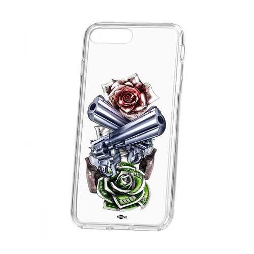 Чехол Apple iPhone 7 Plus Kruche Print Карты деньги 2 ствола в Залог успеха