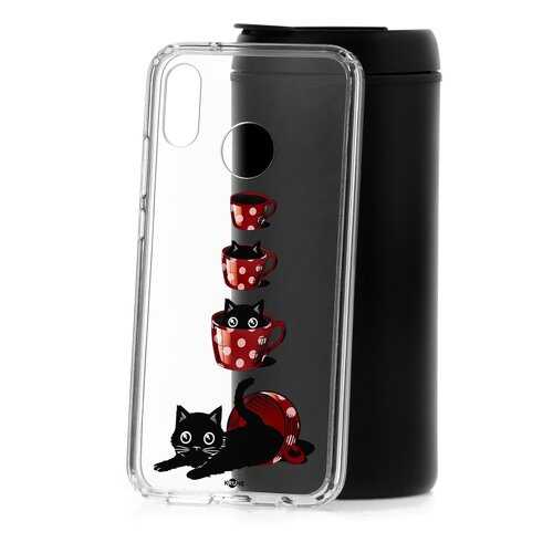 Чехол Huawei P20 Lite Kruche Print Котенок в чашке в Залог успеха
