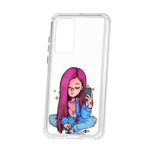Чехол Kruche Huawei P40 Print Pink Hair в Залог успеха