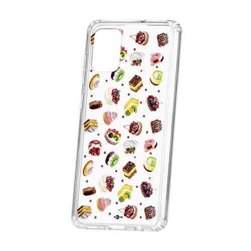 Чехол Kruche Samsung Galaxy A71 Print Cake в Залог успеха