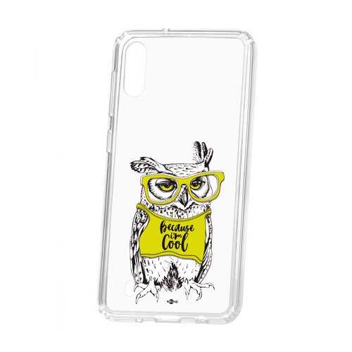 Чехол Kruche Samsung Galaxy M10 Print Сова в очках в Залог успеха