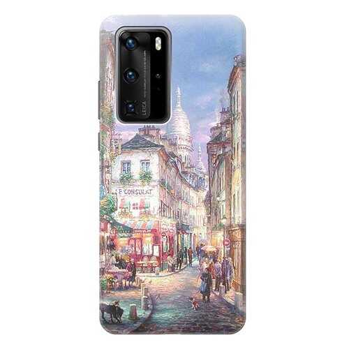 Чехол RE:PA для Huawei P40 Pro с принтом Пейзаж Монмартра в Залог успеха