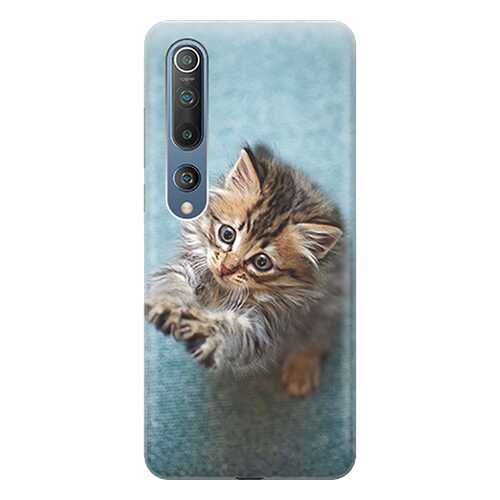 Чехол RE:PA для Xiaomi Mi 10 с принтом Котёнок на голубом в Залог успеха