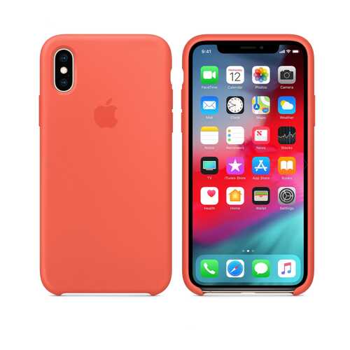 Чехол Silicone Case для Apple iPhone X / Apple iPhone XS Nectarine (MV8BFE/A) в Залог успеха