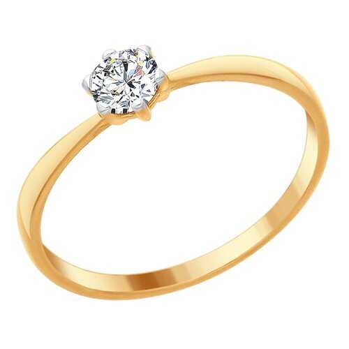 Кольцо женское SOKOLOV из серебра со Swarovski Zirconia 89010090 р.15 в Залог успеха