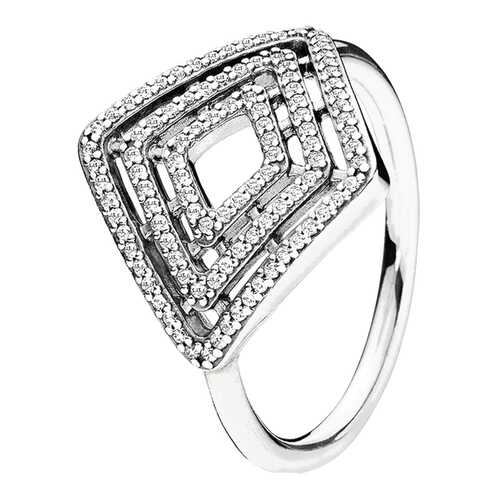 Кольцо женское Геометрия PANDORA 196210CZ прозрачное р.16 в Залог успеха