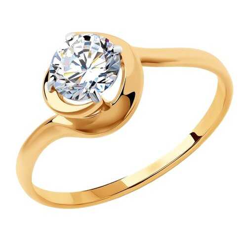 Кольцо женское SOKOLOV из золота со Swarovski Zirconia 81010451 р.17.5 в Залог успеха