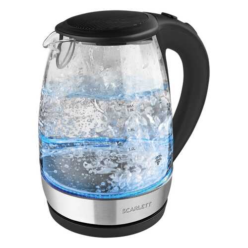 Чайник электричесикй Kettle SC-EK27G89 Silver/Black в Залог успеха