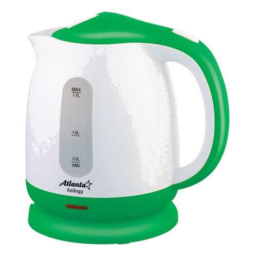 Чайник электрический Atlanta ATH-2371 White/Green в Залог успеха