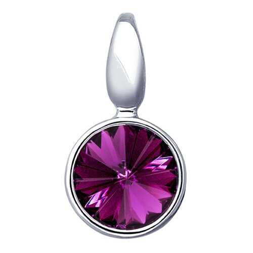 Подвеска SOKOLOV из серебра с фиолетовым кристаллом Swarovski 94032074 в Залог успеха