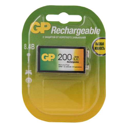 Аккумуляторная батарея GP 6LR61/6LF22 (20R8H-2CRU1) 1 шт в Залог успеха