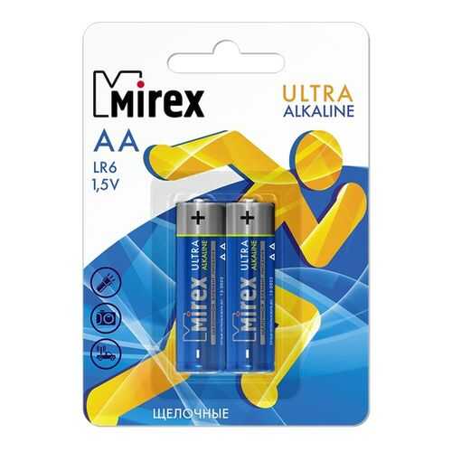 Батарейка щелочная Mirex LR6/AA 1,5V 2 шт в Залог успеха