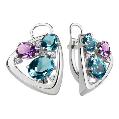 Серьги Aquamarine 4706732А.5 в Залог успеха