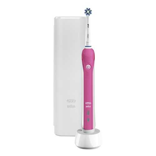 Электрическая зубная щетка Braun Oral-B Pro 2 2500 Cross Action Pink+Футляр в Залог успеха